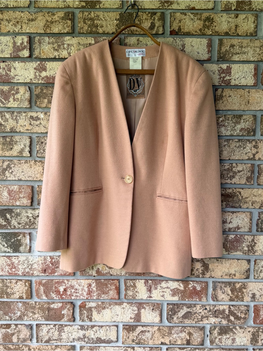 Vintage Dino Valiano Studio Dv Jacket Size 40 Us 10 Wool Angora Cashmere Blend